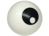 Technic Ball Joint with Black Eye with Pupil on Bottom Pattern