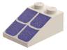 Slope 33 3 x 2 with Violet Roof Tiles Pattern