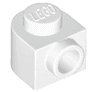 Brick, Round 1 x 1 x 2/3 Half Circle Extended with Stud on Side