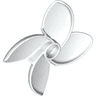 Duplo Propeller Rotor 4 Blade, 4 Diameter, Curved