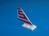 Tail with Rounded Top with Red Capital Letter S (Sterling) Pattern on Both Sides
