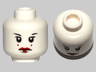 Minifigure, Head Female with Red Lips, Eyelashes, 2 Red Dots on Cheeks Pattern (SW Queen Amidala)