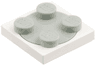 Turntable 2 x 2 Plate with Light Gray Top (3680 / 3679)