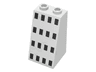Slope 75 2 x 2 x 3 - Hollow Studs with 16 Black Rectangles (Ferry Windows) Pattern