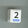 Minifigure Vest with Number 2 and Gravity Games Pattern on Both Sides (Stickers) - Set 3538