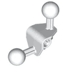 Bionicle Ball Joint 4 x 4 x 2 90 degrees with 2 Ball Joint and Axle Hole