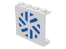 Panel 1 x 4 x 3 - Solid Studs with Snowflake Pattern