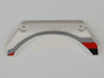 Technic, Panel Car Mudguard Arched 13 x 2 x 5 Straight Top with Black, Red and Gray Stripes Pattern Model Front Right Side
