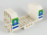 Aircraft Fuselage Angular Bottom 6 x 12 x 5 with Windows on Green & Blue Stripes Pattern