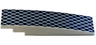 Slope, Curved 8 x 2 with Dark Blue Diamond Mesh Pattern