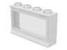 Window 1 x 4 x 2 with Fixed Glass