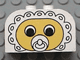 Slope, Curved 4 x 2 x 2 Double with 4 Studs with Baby Face Pacifier Pattern
