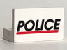 Panel 1 x 2 x 1 with 'POLICE' Red Line Pattern