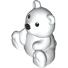 Duplo Bear Baby Cub, Sitting with Black Eyes and Nose Pattern (Teddy Bear)