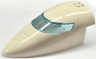 Aircraft Fuselage Forward Top Curved 8 x 16 x 5 with Trans-Light Blue Glass