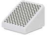 Slope 30 1 x 1 x 2/3 with Black Fabric Mesh Pattern