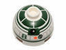 Brick, Round 2 x 2 Dome Top with Dark Green Pattern (R2-X2)