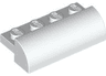 Slope, Curved 2 x 4 with 4 Recessed Studs