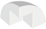 Brick, Round Corner 2 x 2 x 1 2/3 Dome Top