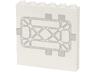 Panel 1 x 6 x 5 with SW Tantive IV Door with Light Bluish Gray Lines and Grille Pattern