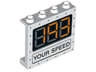Panel 1 x 4 x 3 with Side Supports - Hollow Studs with '193' and 'YOUR SPEED' Pattern