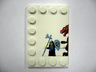 Tile, Modified 4 x 6 with Studs on Edges with Dragon and Knight Left Half Pattern