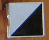 Duplo, Tile 2 x 2 with Shape Black Right Triangle Pattern