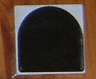 Duplo, Tile 2 x 2 with Shape Black Inverse Arch Pattern