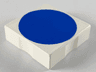 Duplo, Tile 2 x 2 with Shape Blue Circle Pattern
