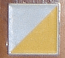 Duplo, Tile 2 x 2 with Shape Yellow Right Triangle Pattern