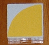 Duplo, Tile 2 x 2 with Shape Yellow Quarter Circle Pattern