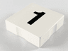 Duplo, Tile 2 x 2 with Black Number 1 Pattern