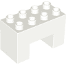 Duplo, Brick 2 x 4 x 2 with 2 x 2 Cutout on Bottom