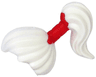 Minifigure, Hair Pulled Back into High Ponytail with Red Wrap Pattern