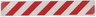 Tile 1 x 6 with Red Danger Stripes Pattern
