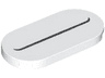 Tile, Round 2 x 4 Oval with Black Line Smile with Slight Curved Ends Pattern (Super Mario Spike Lower Face)