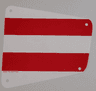 Cloth Sail 19 x 17 with Red Thick Stripes Pattern