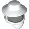 Minifigure, Headgear Hat, Beekeeper with Molded Trans-Black Visor Pattern