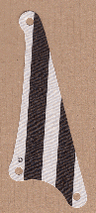 Cloth Sail Triangular Small with Black Stripes Pattern