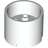 Brick, Round 3 x 3 x 2 with Recessed Center and Axle Hole