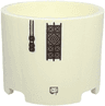 Brick, Round 3 x 3 x 2 with Recessed Center and Axle Hole with Silver and Dark Silver Circuits and Panel Pattern