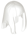 Minifigure, Hair Female Long Straight with Bangs - Hard Plastic