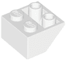 Slope, Inverted 45 2 x 2 with Hollow Round Bottom Tube