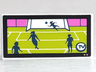 Tile 2 x 4 with Soccer Players on TV Pattern