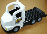 Duplo Truck Large Cab with Black 4 x 8 Flatbed Plate and Zoo Pattern