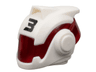 Minifigure, Headgear Helmet with Molded Trans-Red Visor and Printed Black Number 3 Pattern