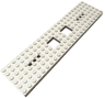 Train Base 6 x 24 with 2 Square Cutouts and 3 Round Holes Each End, Reinforced on Bottom