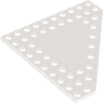 Wedge, Plate 10 x 10 Cut Corner with no Studs in Center
