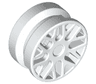 Wheel 11mm D. x 6mm with 8 'Y' Spokes
