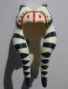 Minifigure, Headgear Headdress SW Togruta Montrals Long with Dark Blue Stripes, Olive Green and Red Markings Pattern (Shaak Ti)